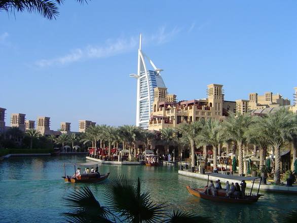 This is A beautiful View Of Burjalarab In Dubai , UAE