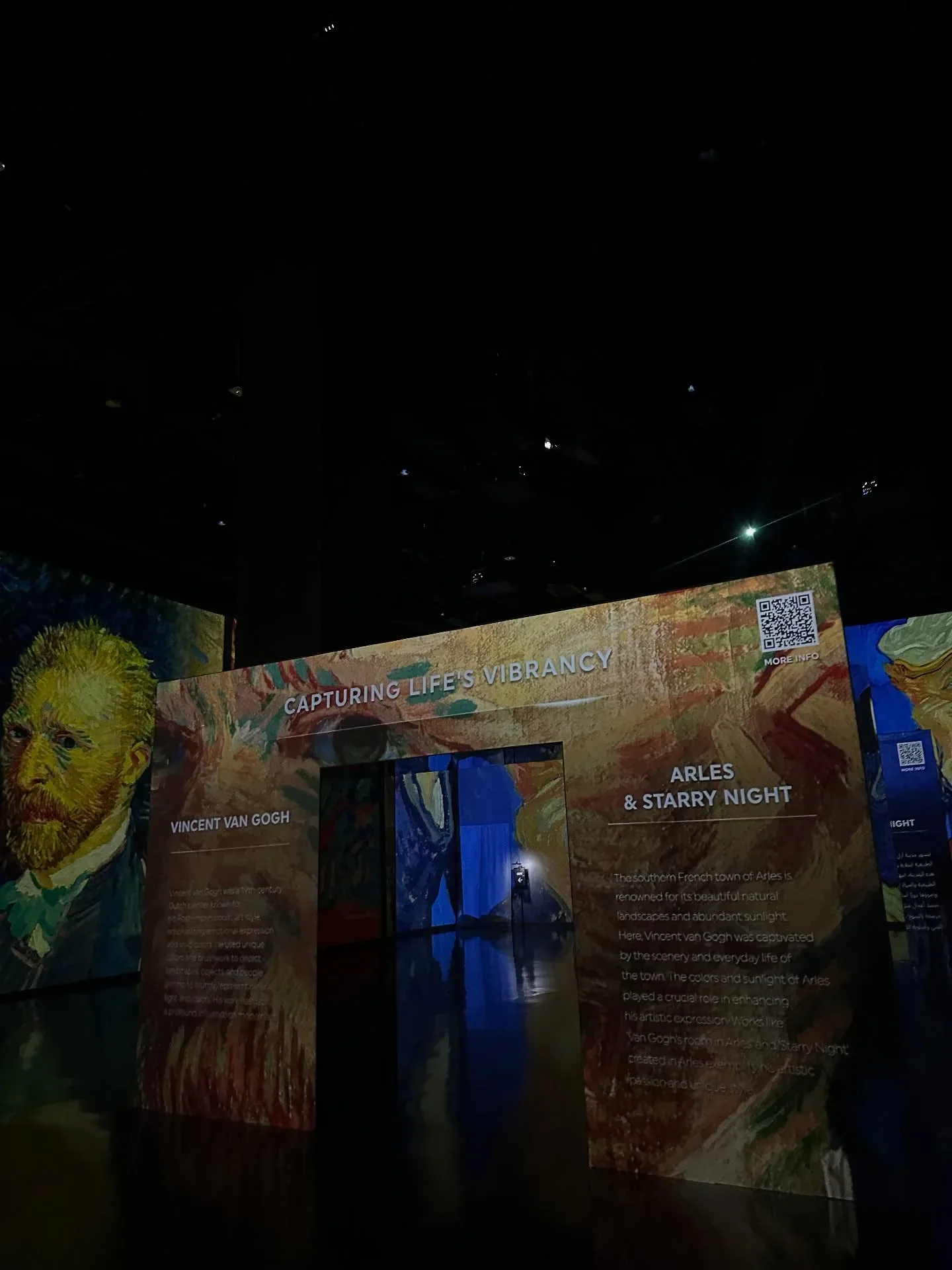 ARTE Museum Dubai immersive art exhibition featuring Van Gogh and Starry Night