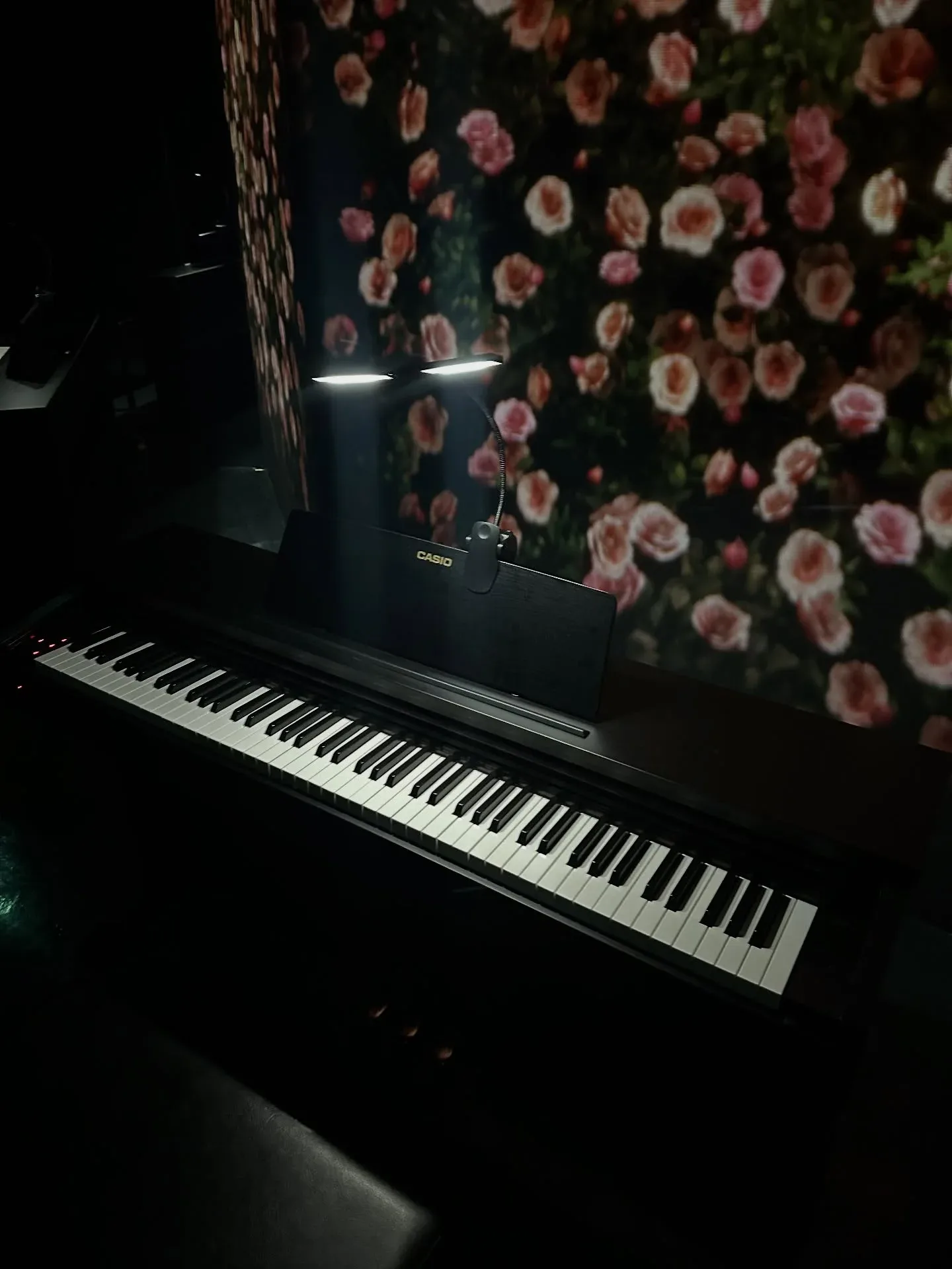 ARTE Museum Dubai interactive piano installation with digital flowers