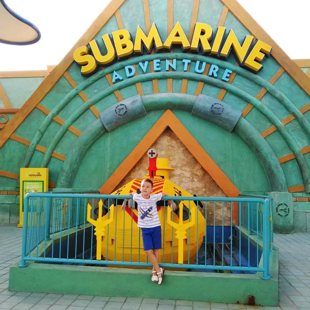 Submarine Adventure at LEGOLAND Dubai with child