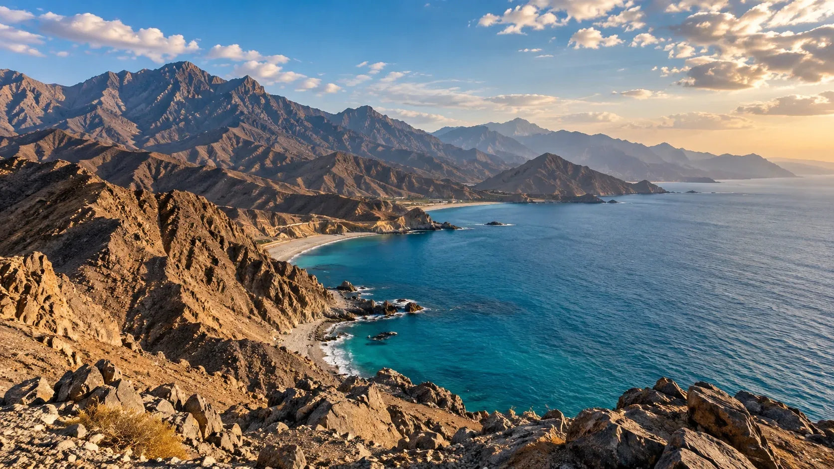 Fujairah East Coast Tour with Hajar Mountains and Arabian Sea